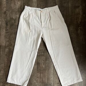 Men's Polo RL Seersucker Pleated Trousers VTG